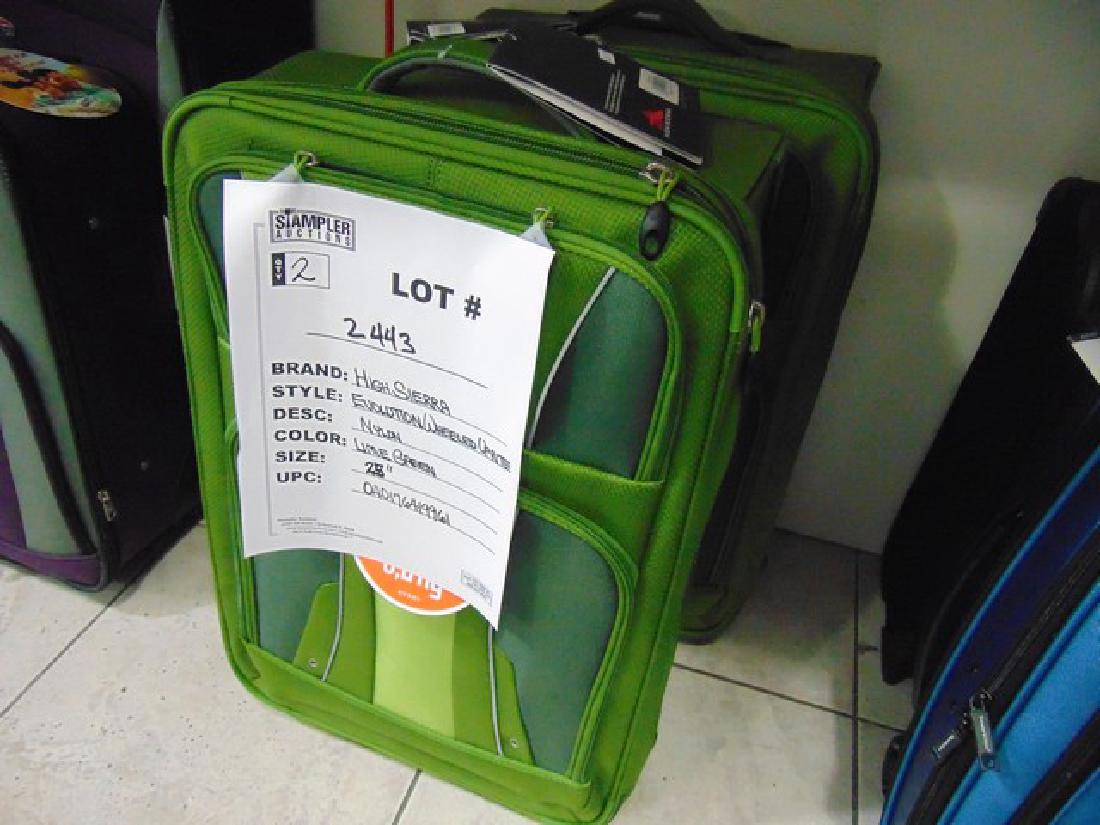 2 HIGH SIERRA LUGGAGE - EVOLUTION WHEELED UPRIGHT 25'': 2 HIGH SIERRA LUGGAGE - EVOLUTION WHEELED UPRIGHT 25'' - LIME GREEN