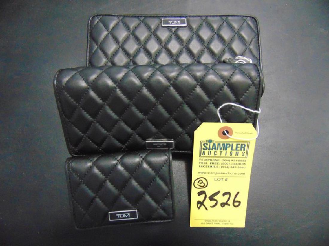 3 TUMI WALLETS - PADDED LEATHER - MONTAGUE SLG - 1- (1 of 1)