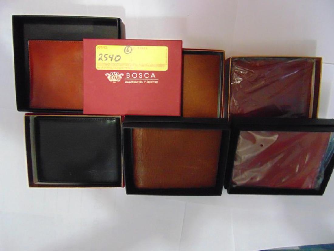 6 BOSCA ASSORTED WALLETS - LEATHER - 5- BROWN / 1- (1 of 1)