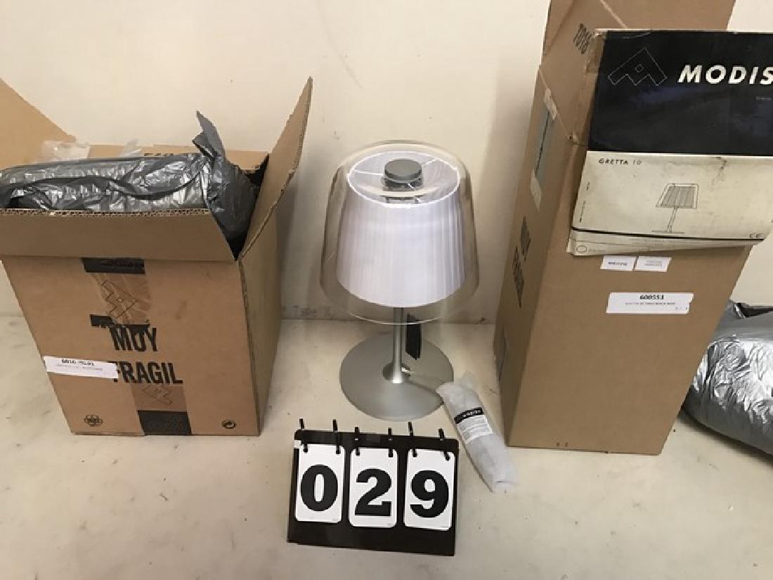 MODISS - GRETTA 10 - TABLE LAMP - WHITE SHADE COVERED (1 of 5)