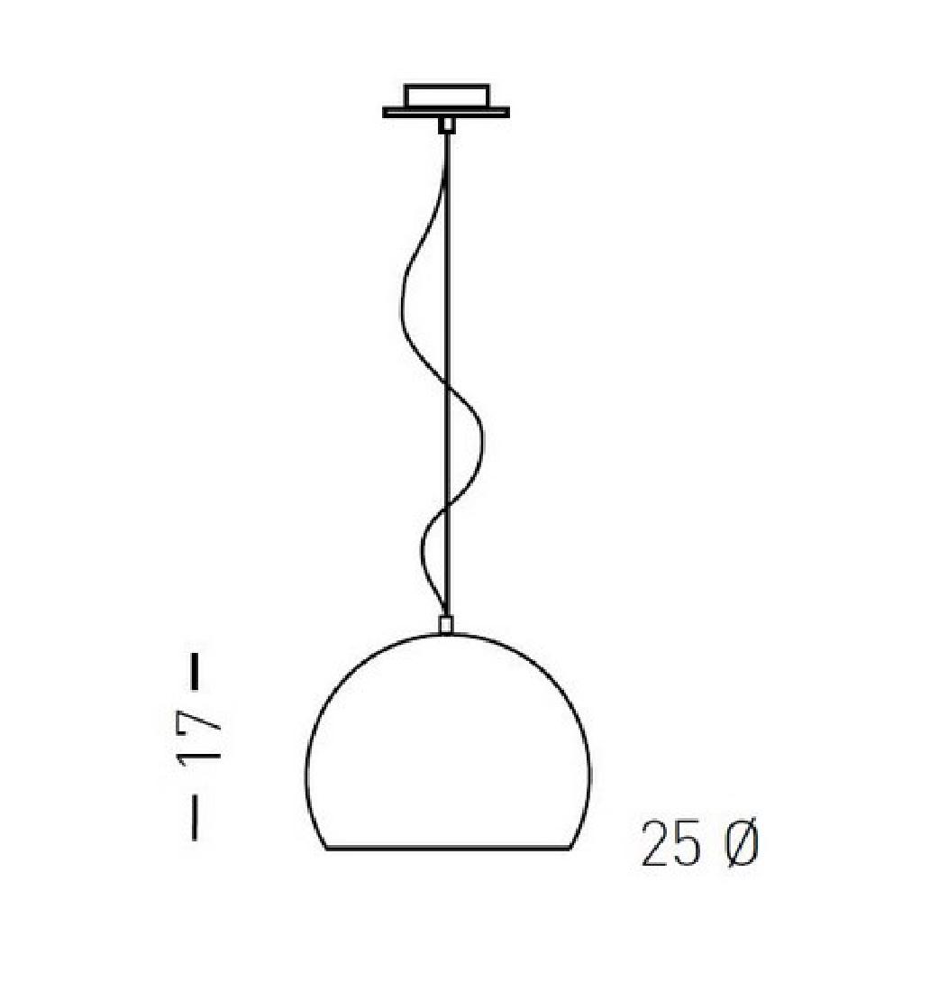 MODISS - JOE 1C25 - HANGING LIGHT - WHITE SHADE - WITH (1 of 1)