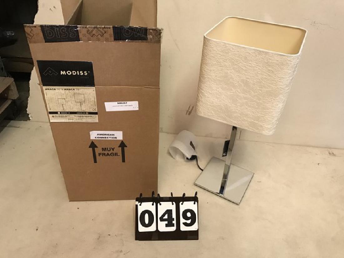 MODISS - ANACA 30 - TABLE LAMP - CHROME BASE - IVORY (1 of 5)