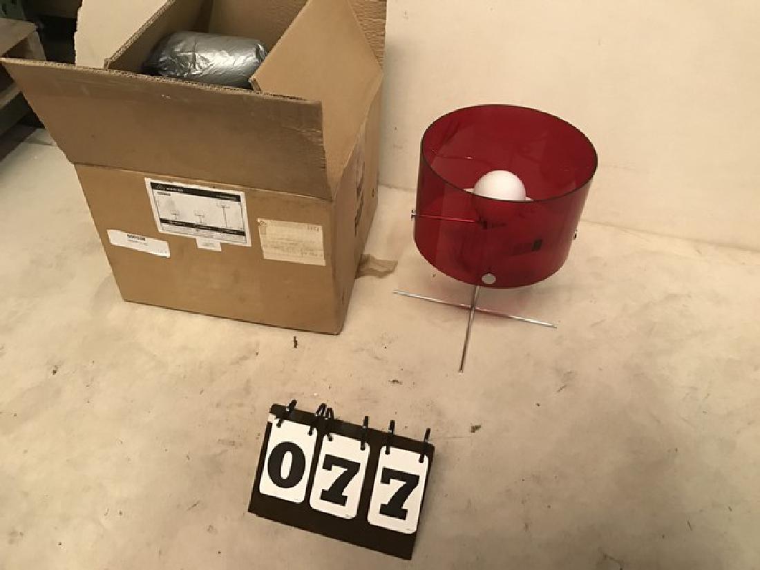 MODISS - CARMEN 10 - TABLE LAMP - RED TINTED SHADE - (1 of 4)
