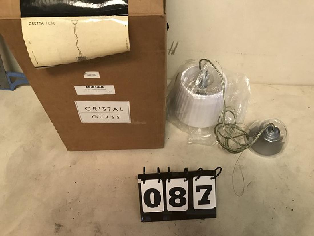 MODISS - GRETTA 1C10 - HANGING LIGHT - WHITE SHADE (1 of 3)