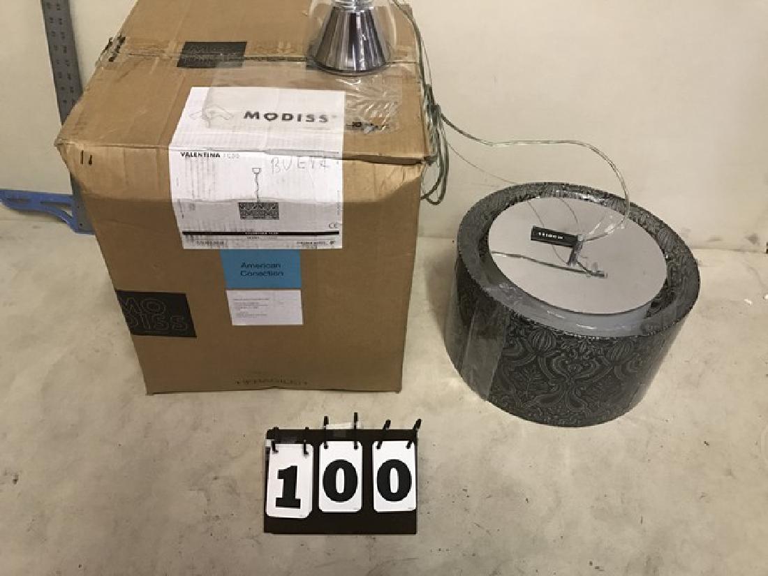 MODISS - VALENTINA 1C30 - HANGING LIGHT - BLACK FLORAL (1 of 4)