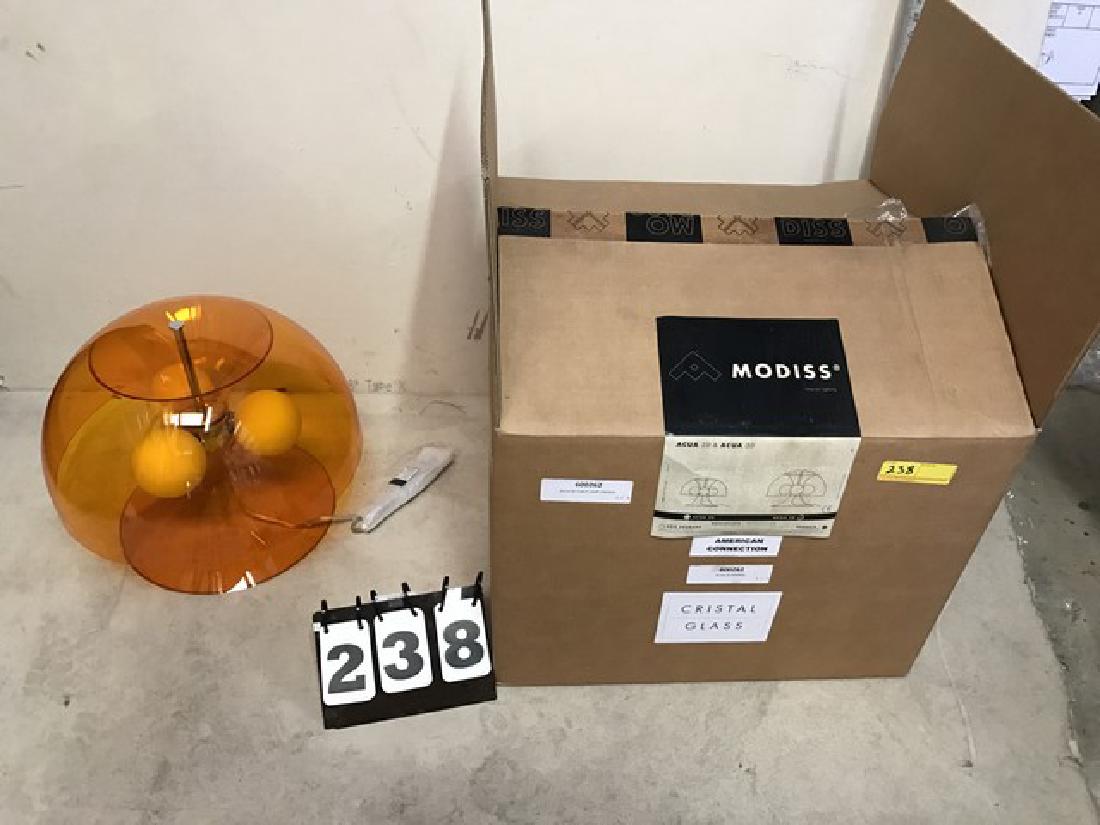 MODISS - ACUA 30 - TABLE LAMP - ORANGE TINTED SHADE - (1 of 4)