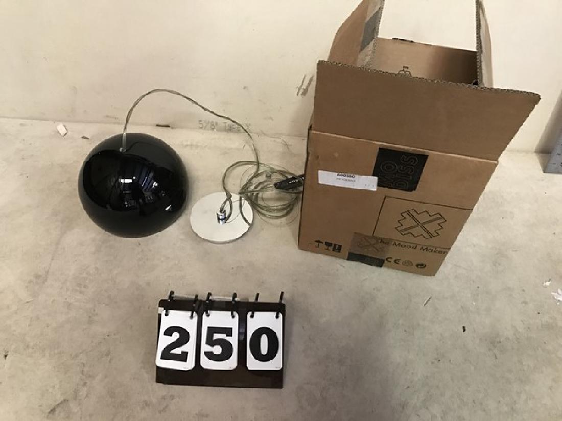 MODISS - JOE 1C25 - SUSPENSION LIGHT - BLACK DOME -: MODISS - JOE 1C25 - SUSPENSION LIGHT - BLACK DOME - WITH BOX