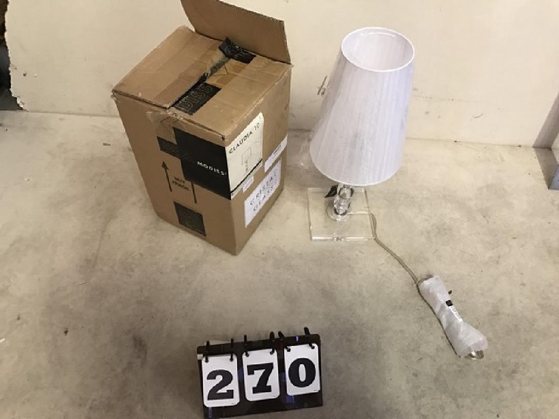 MODISS - CLAUDIA 10 - TABLE LAMP - CRYSTAL BASE - WHITE (1 of 6)