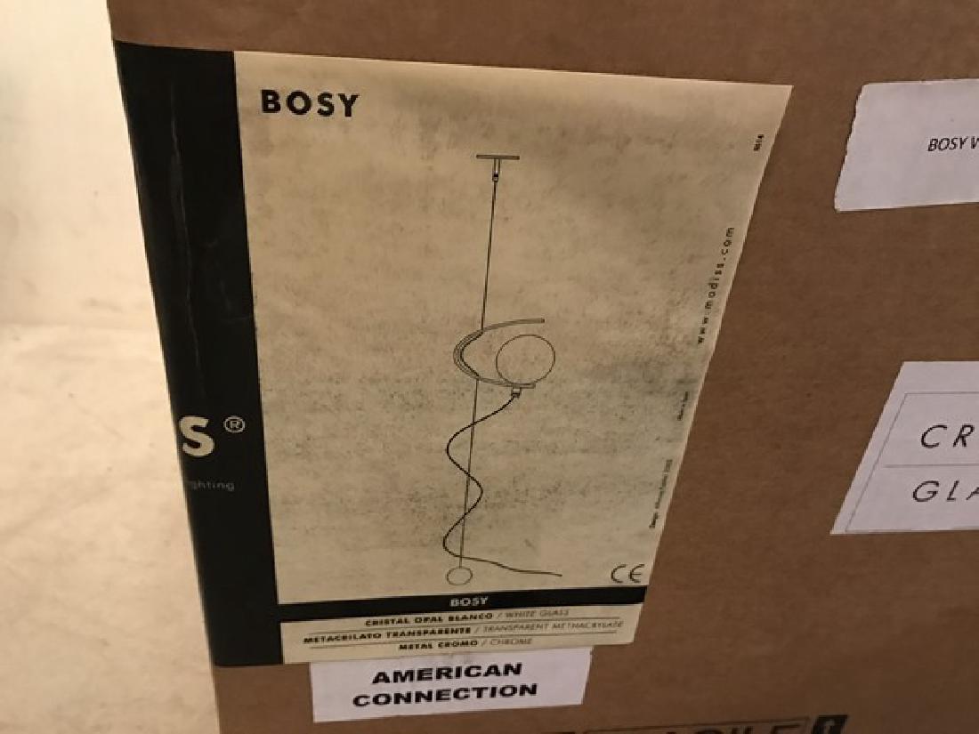 MODISS - BOSY - HANGING LIGHT - CHROME / LUCITE - WHITE (1 of 1)