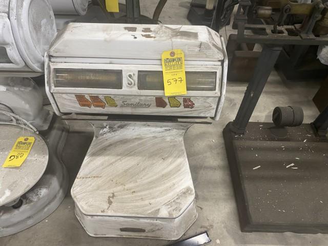 FOOD SCALE - SANITARY SCALE - WHITE PORCELAIN (1 of 4)