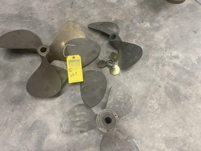 ASSORTED BRASS PROPELLERS (1 of 2)