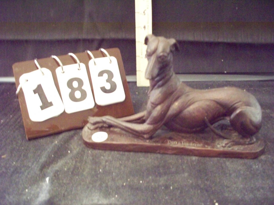 ROYAL WORCESTER WHIPPET DOG DORIS LINDNER: ROYAL WORCESTER WHIPPET DOG DORIS LINDNER