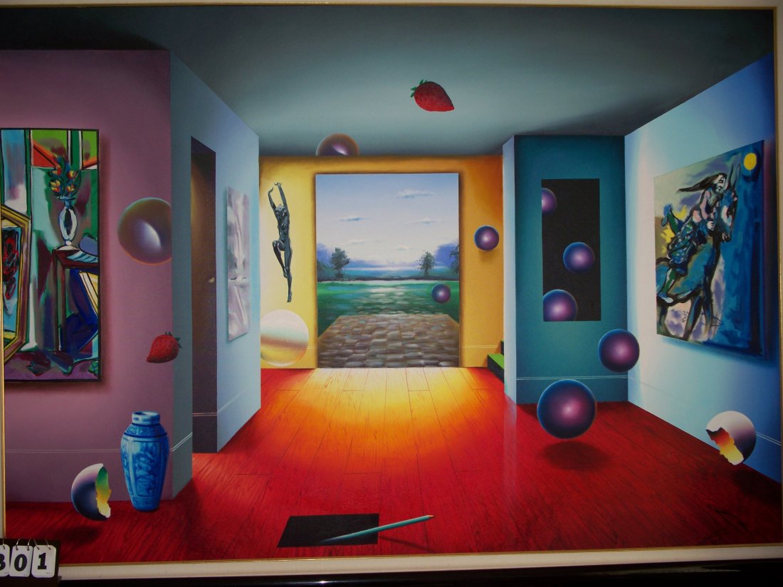 ARTWORK - SIGNED FERJO ORIGINAL - 67''x47'' P / 74''x55: ARTWORK - SIGNED FERJO ORIGINAL - 67''x47'' P / 74''x55'' OA