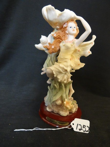 JOY'S COLLECTION HAND PAINTED STATUE - GIRL FAIRY -: JOY'S COLLECTION HAND PAINTED STATUE - GIRL FAIRY - 11''x5''