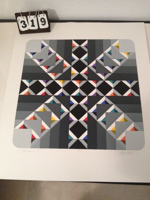 ARTWORK - PULSAR SERIES IV - LITHOGRAPH - SIGNED (LOWER: ARTWORK - PULSAR SERIES IV - LITHOGRAPH - SIGNED (LOWER RIGHT) - NUMBERED 8/70 (LOWER CENTER) - LIMITED EDITION - 29''x25''