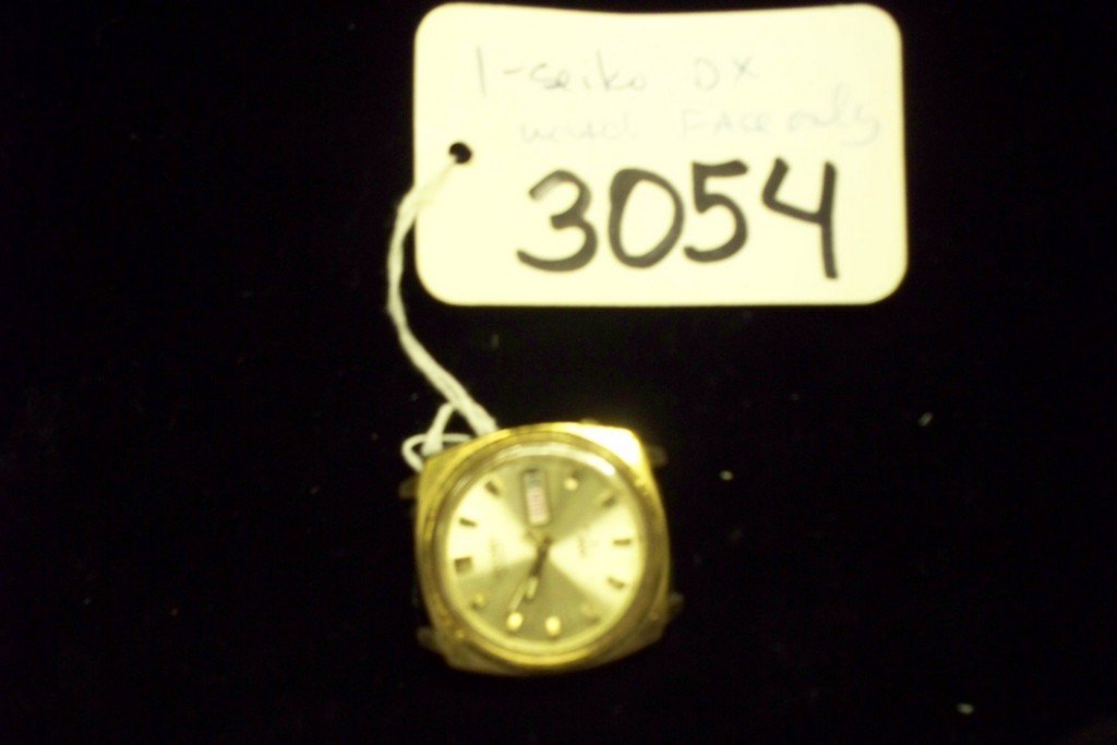 WATCH - SEIKO - MENS - STAINLESS STEEL & GOLD COLOR /: WATCH - SEIKO - MENS - STAINLESS STEEL & GOLD COLOR / DAY-DATE / NO BAND