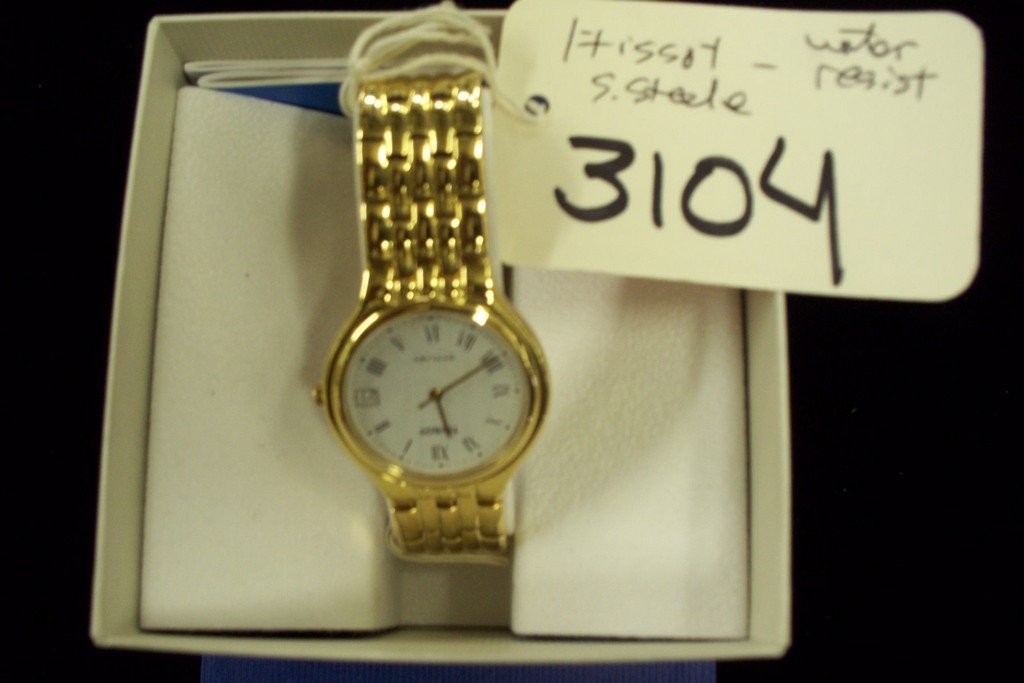 WATCH - TISSOT - STAINLESS STEEL / GOLD TONE / LARGE: WATCH - TISSOT - STAINLESS STEEL / GOLD TONE / LARGE (NEW IN BOX)