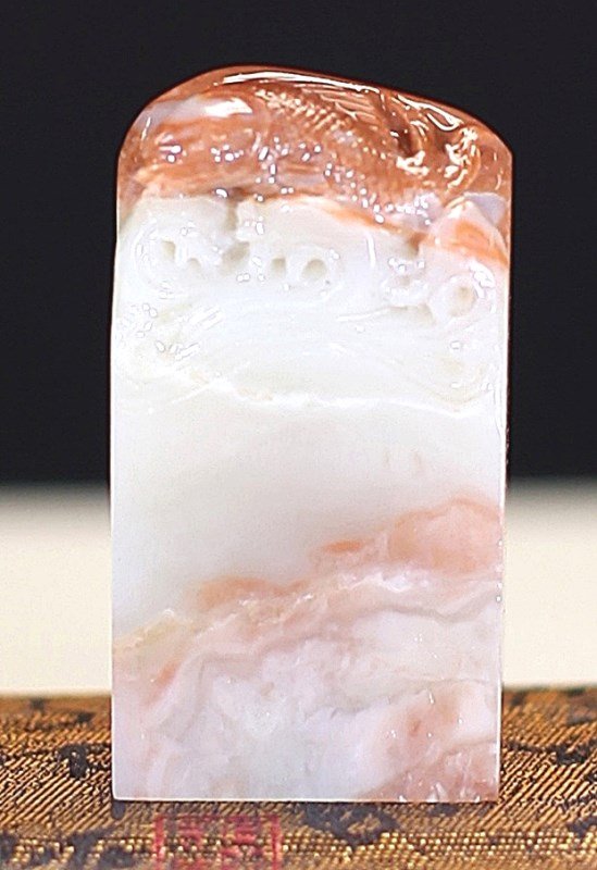 SHOU-SHAN SHAN-BO STONE FISH SEAL: 1.1*0.7*2.1"