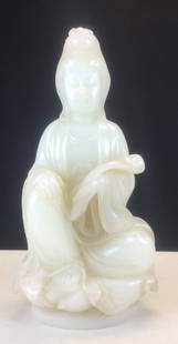 AFGHANISTAN JADE FIGURE: Height: 13 inch