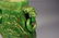 42: Chinese spinach green jade Hu-shape vase - 4