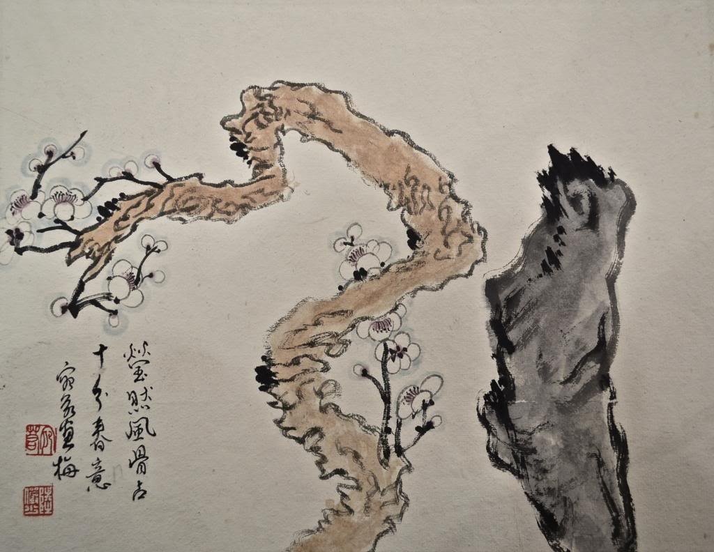 Lu YanShao ; Chinese Scroll Painting: Width:35cm*Length:28cm_x000D_ _x000D_ Lu Yanshao (1909-1993), a modern painter. Aka Tobe word just like. Shanghai Jiading people. 1927 admitted Wuxi United States designed learning more learning poetr