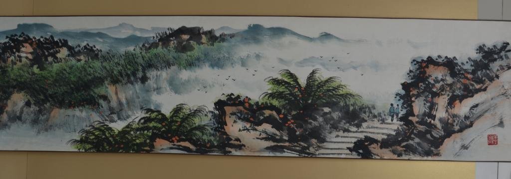 Guan Shanyue ; Chinese Scroll Painting: Width:36cm*Length:300cm