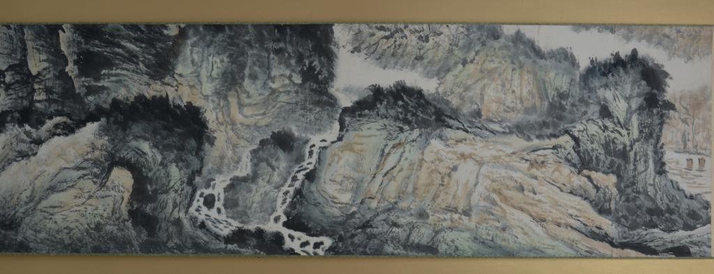 Shi Lu ; Chinese Scroll Painting: Width:36cm*Length 300cm