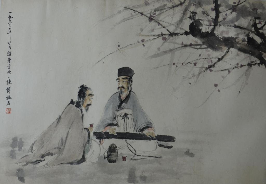 Fu Baoshi ; Chinese Scroll Painting: Width:52cm*Length:75cm