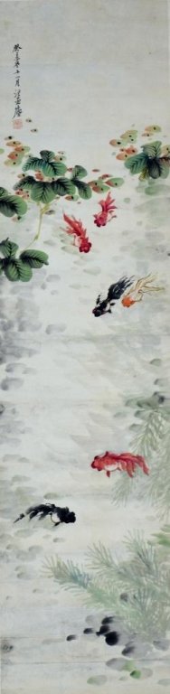Wang Yachen ; Chinese Scroll Painting: Width:34cm*Length:135cm