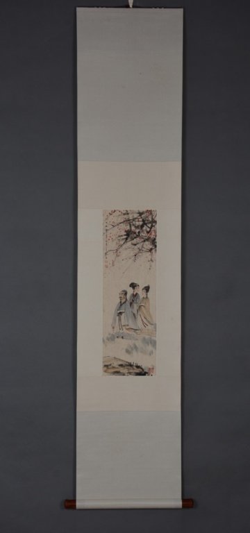Fu Baoshi ; Chinese water color scroll (1 of 5)