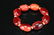 Chinese Nan Hong Agate beads bracelet ; 25 mm - 4