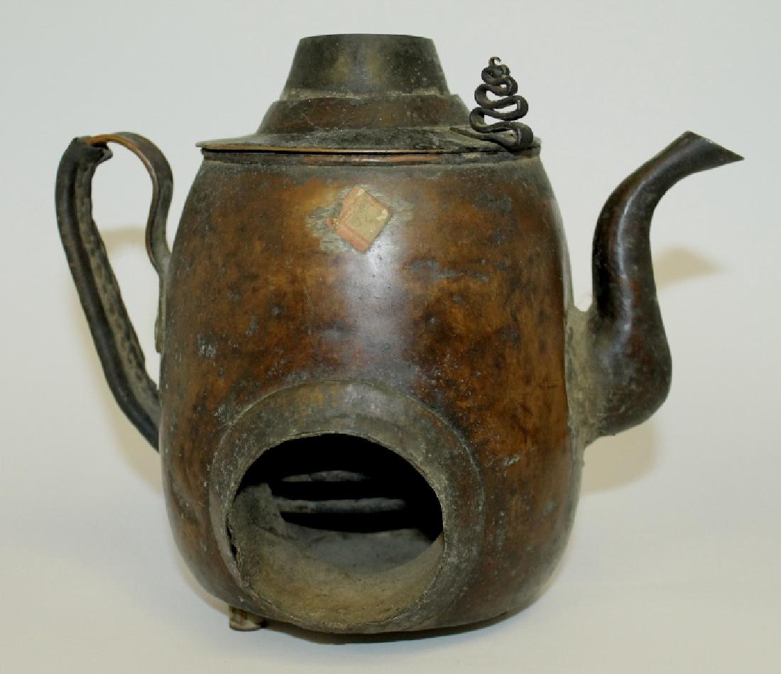 Chinese Copper Teapot  From estate of collector that (1 of 3)