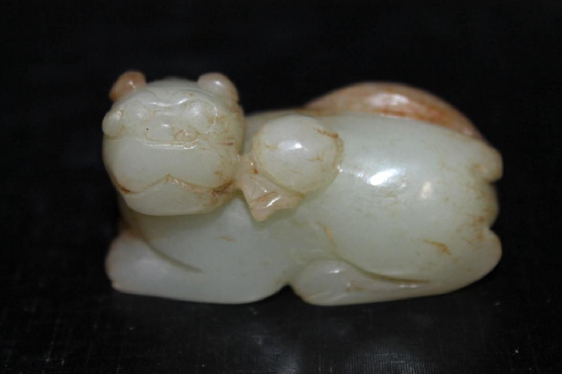 Carved Jade Fu Dog (1 of 2)
