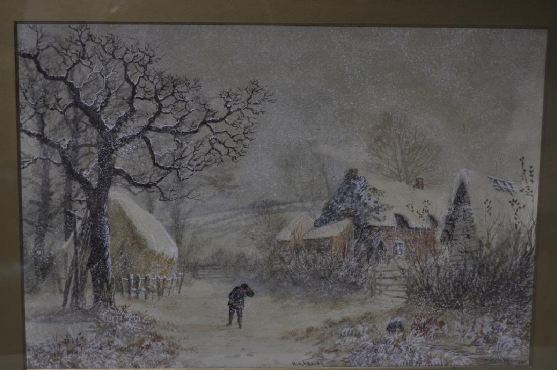 HENRY W. HENLEY (British, 1831-1931): HENRY W. HENLEY (British, 1831-1931) Untitled Watercolor and gouache on paper Size: 17" x 23" (frame dimensions)
