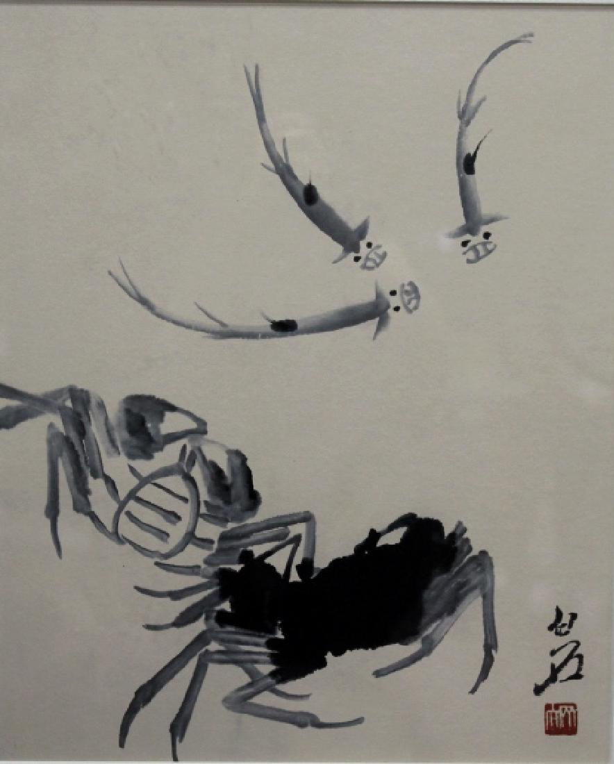 Framed Chinese Print- Crabs (1 of 4)