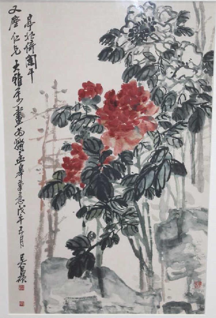 Framed Chinese Print - Flowers (1 of 5)