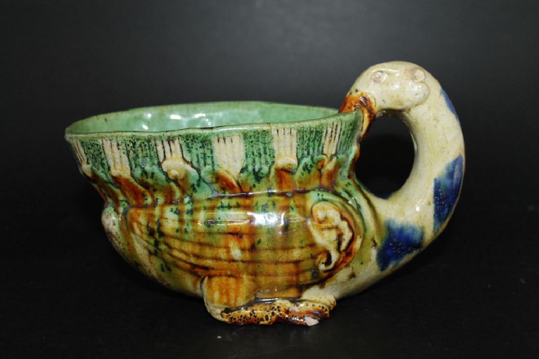 Tang Chinese Glazed Pottery Pitcher - Goose (1 of 4)