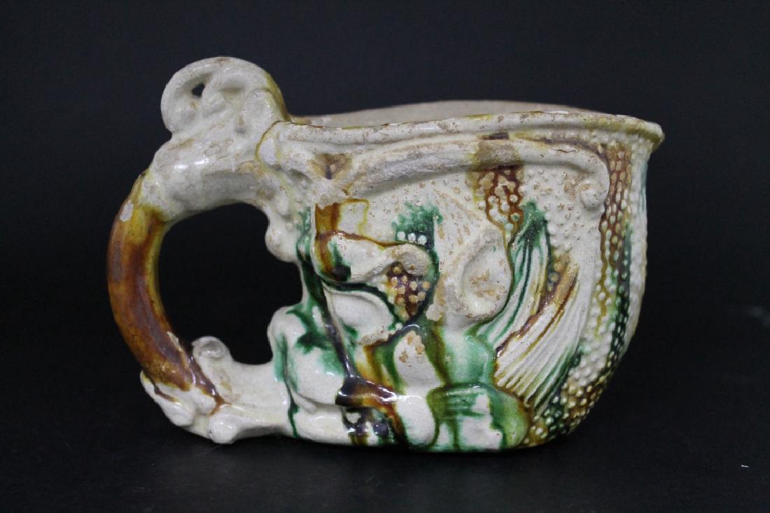 Tang Dynasty Chinese Glazed Pottery Pitcher (1 of 3)