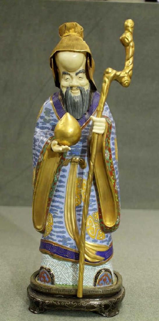 Cloisonne Figure - Longevity God (1 of 2)
