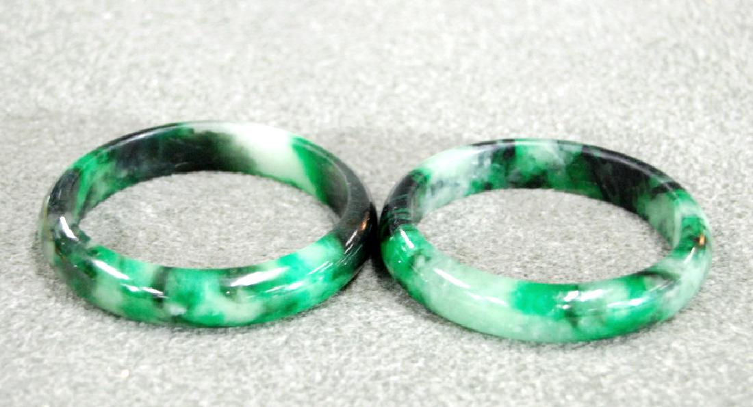 Pair of Jadeite Bangles (1 of 3)