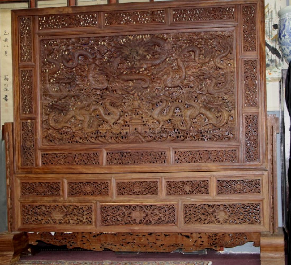 Hand Carved Wood Room Divider (1 of 4)