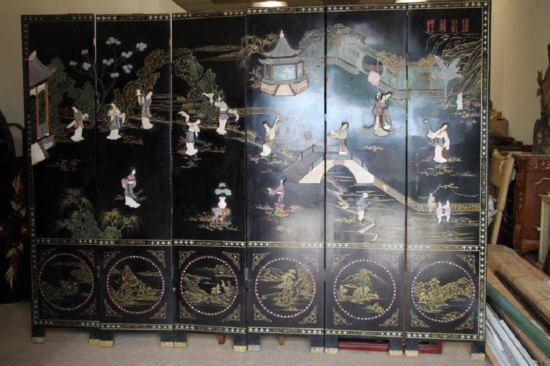 6 Panels Room Divider- Chinese Ladies (1 of 4)