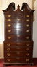 A Chippendale Mahogany Chest on Chest