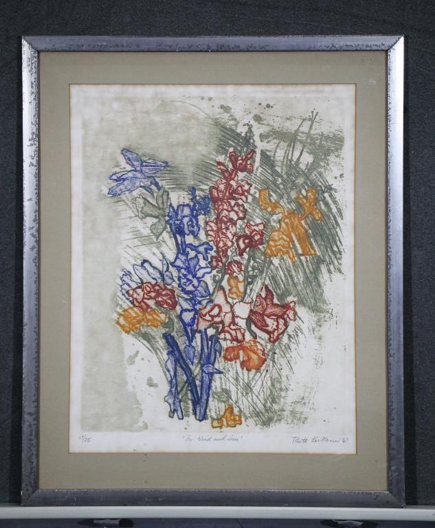 RUTH KERKOVIUS - Colored Etching: Signed and #'d 17/25. Size : 19" x 14.75"