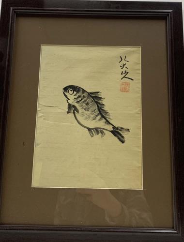 Framed Chinese Landscape Picture (1 of 3)