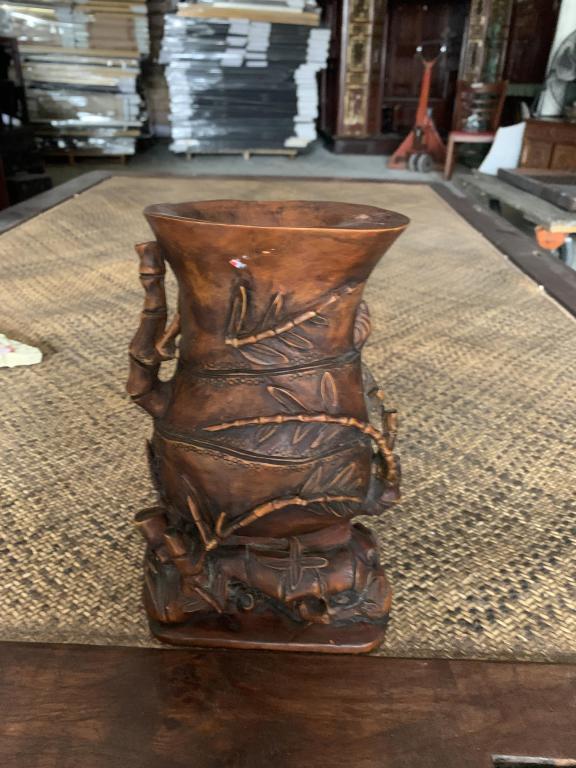 Bamboo Carved Pen Holder (1 of 2)