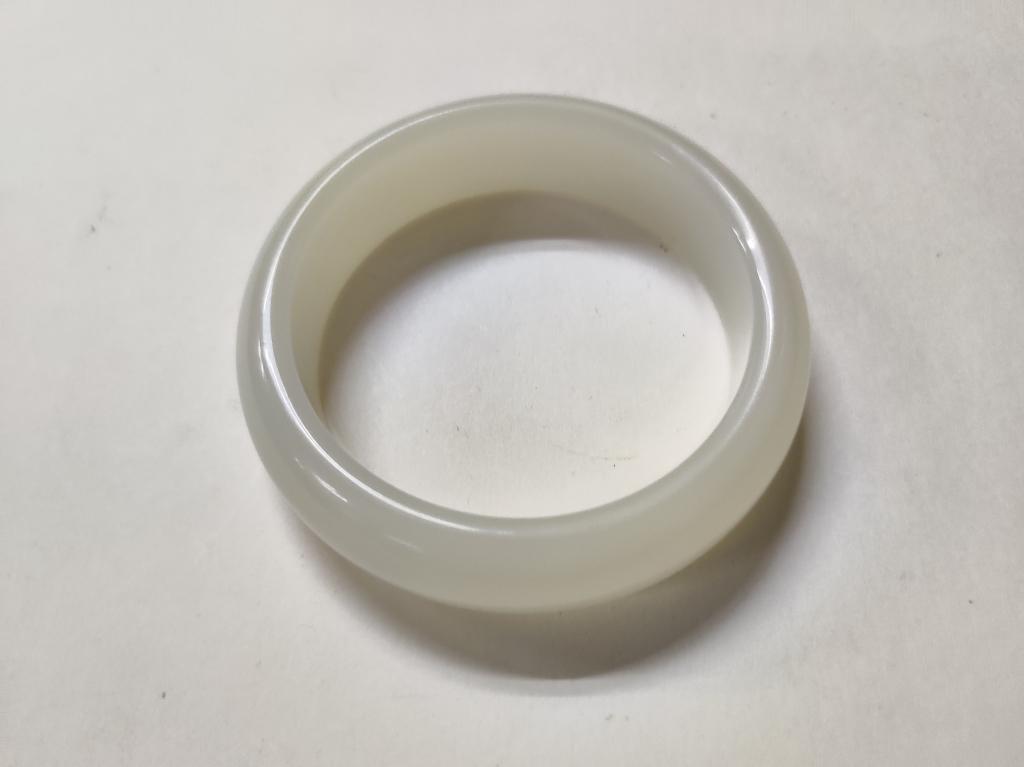 White Jade Carved Bangle (1 of 3)