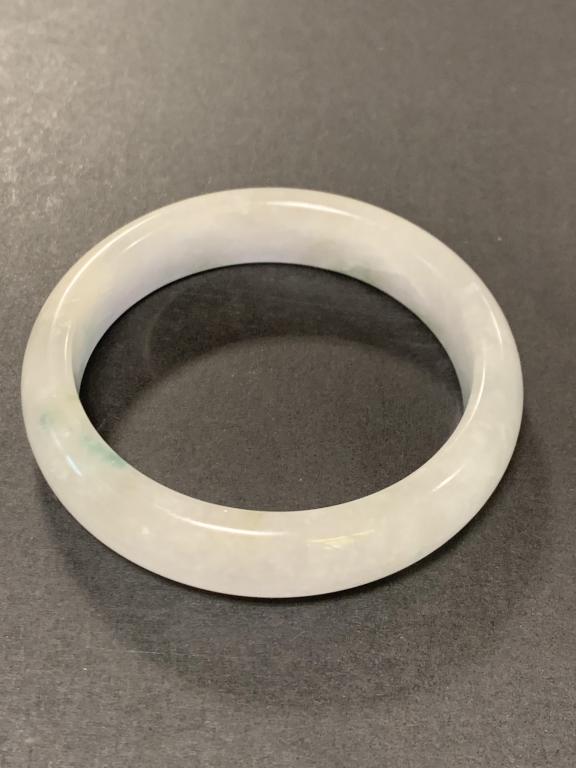 White Jade Carved Bangle (1 of 2)