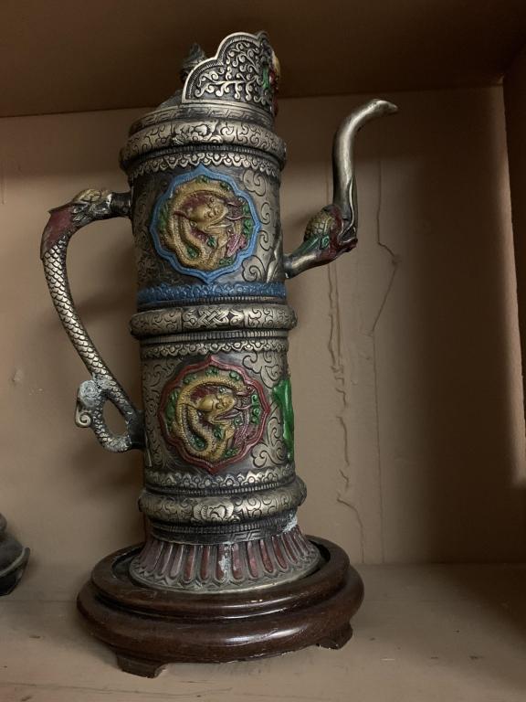 Tibetan Bronze Water Pitcher (1 of 2)