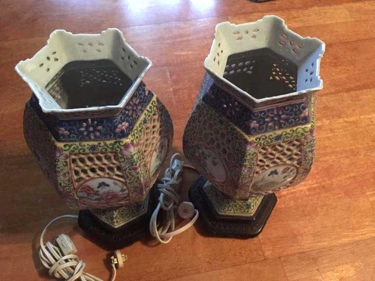 Pair of Porcelain Lamps (1 of 3)